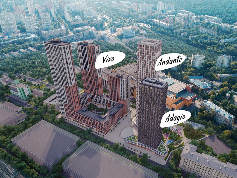 Трёхкомнатная квартира в ЖК FiliCity